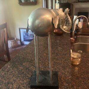 Mid century modern elephant MCM stainless steel